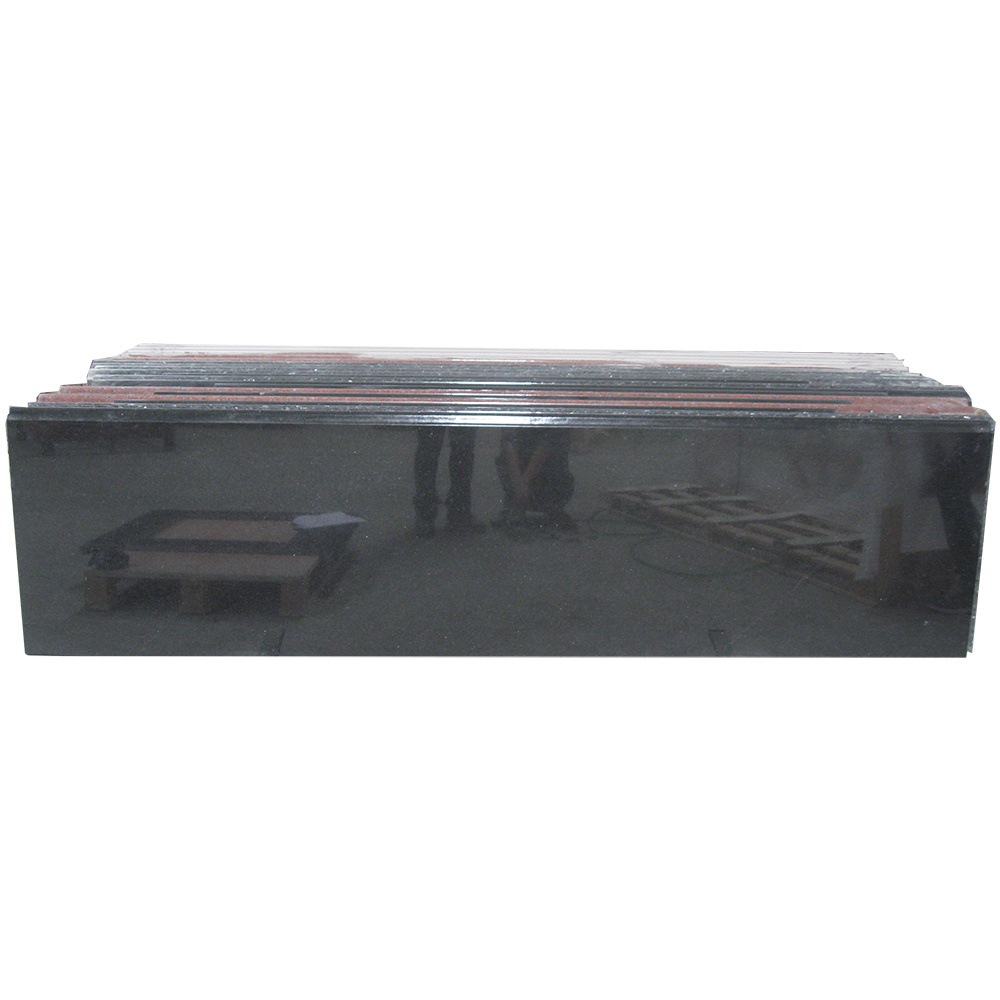 U shape Bullnose Edges Black Galaxy Granite Kitchen Countertop