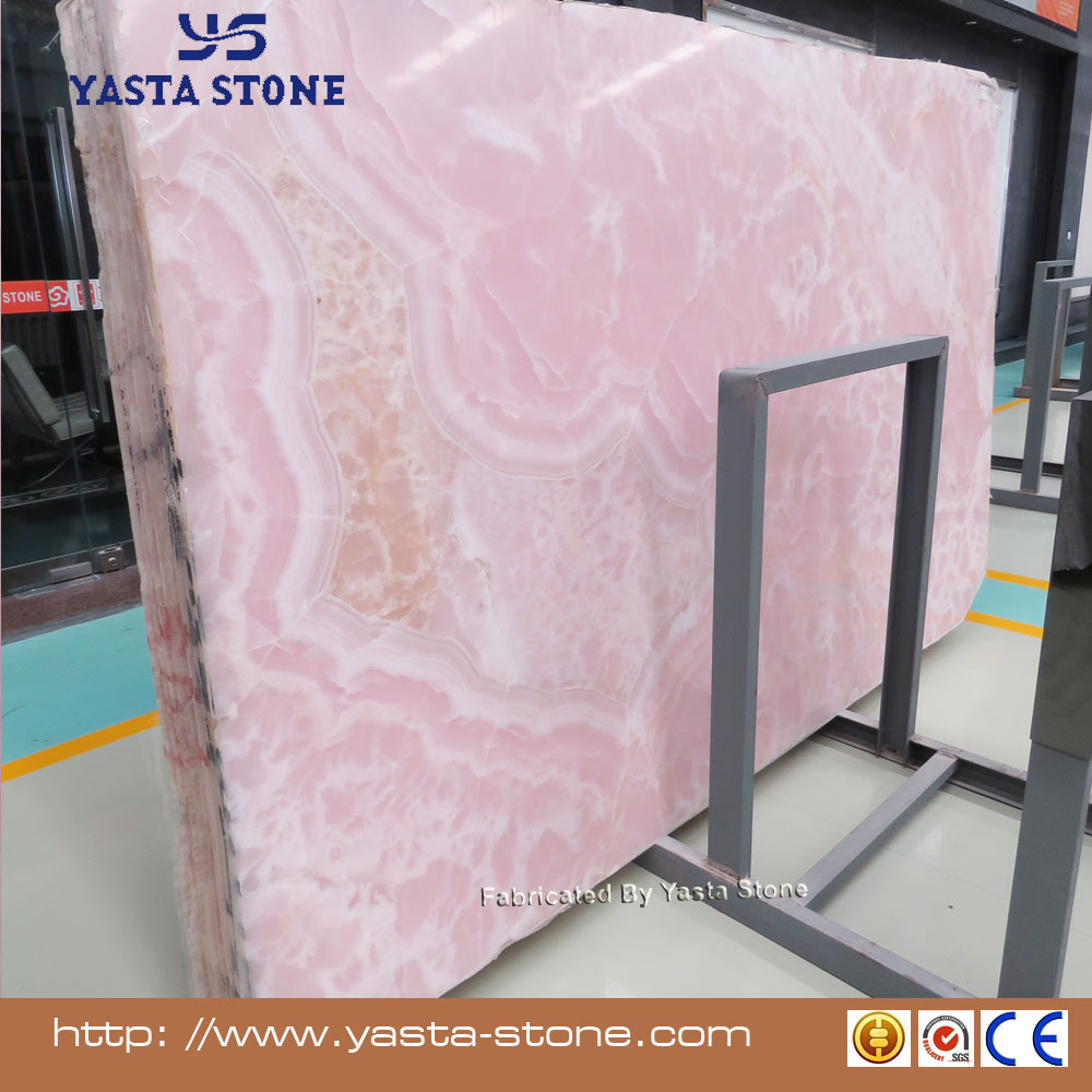 High Quality Tiles Pink Marble Purple Onyx Slabs