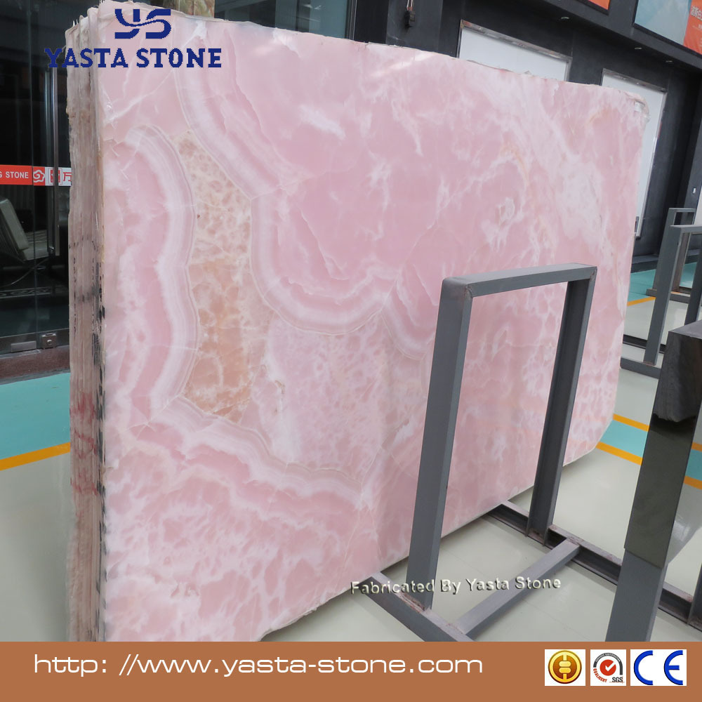 High Quality Tiles Pink Marble Purple Onyx Slabs