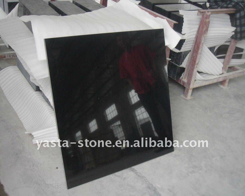 Crystal Black Granite Tiles, China Black Granite Stone, Flooring Tiles