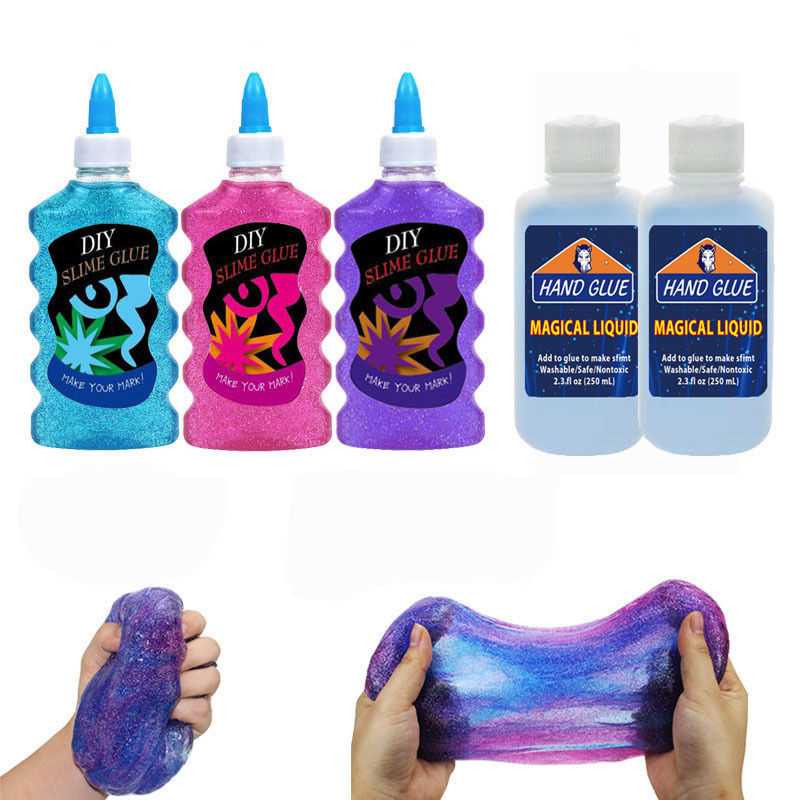 Air Dry Polymer Modeling butter fluffy Clay DIY Plasticine play dough Making Kit Hand Glow glitter glue charm slime kids Slime