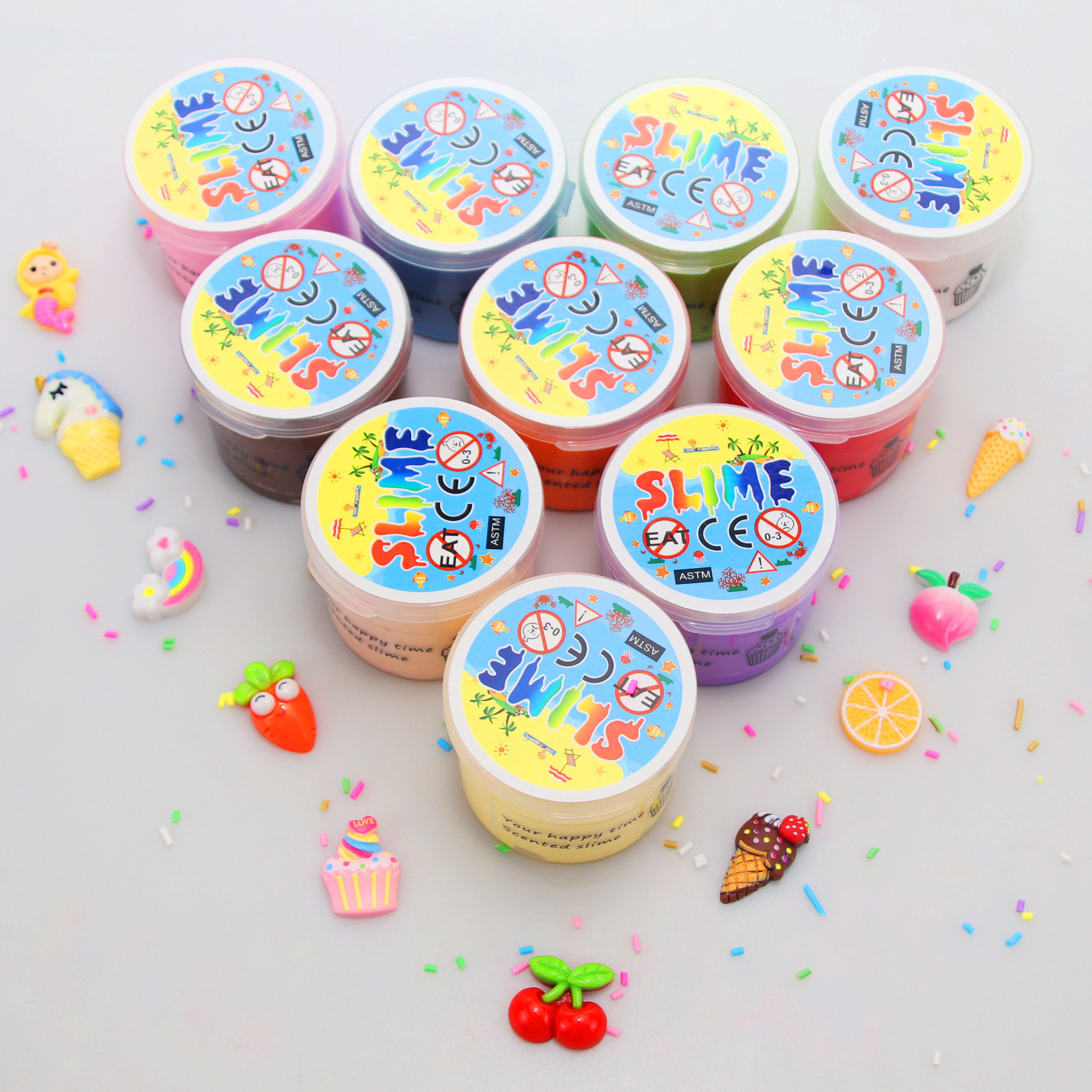 Limo Supplier Color putty glue DIY making kit air dry soft modeling polymer clay play dough Kids 60ml butter slime