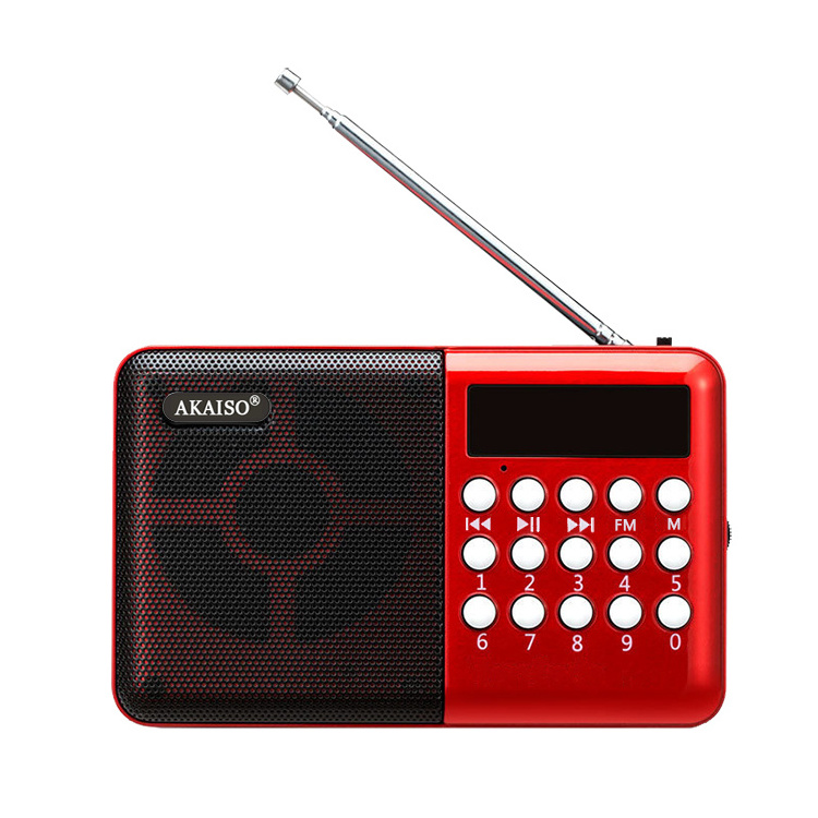 Oem Factory Portable Mini Usb Fm Radio Speaker Music Mp3 Player With Aux Input Usb Disk Tf Card