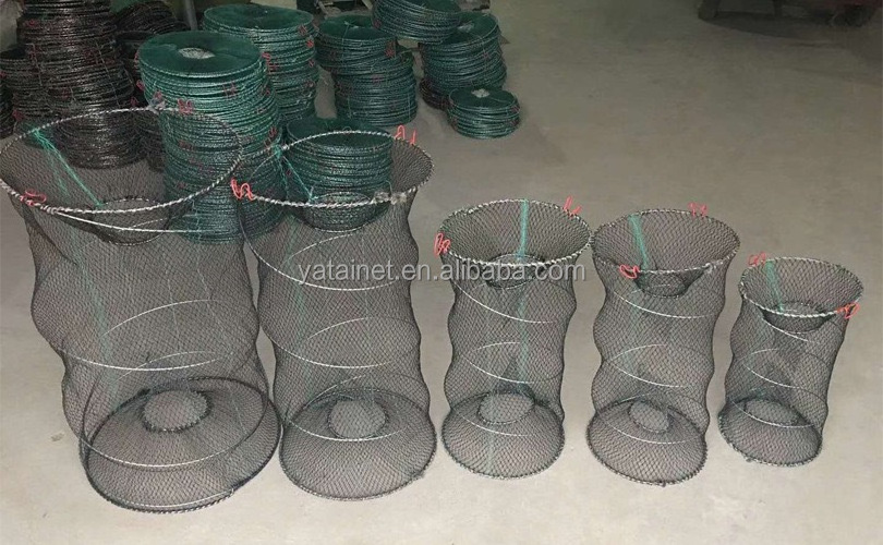 Best quality 30*60cm Commercial Spring Fishing Trap Lobster Crab Fish Cage Trap