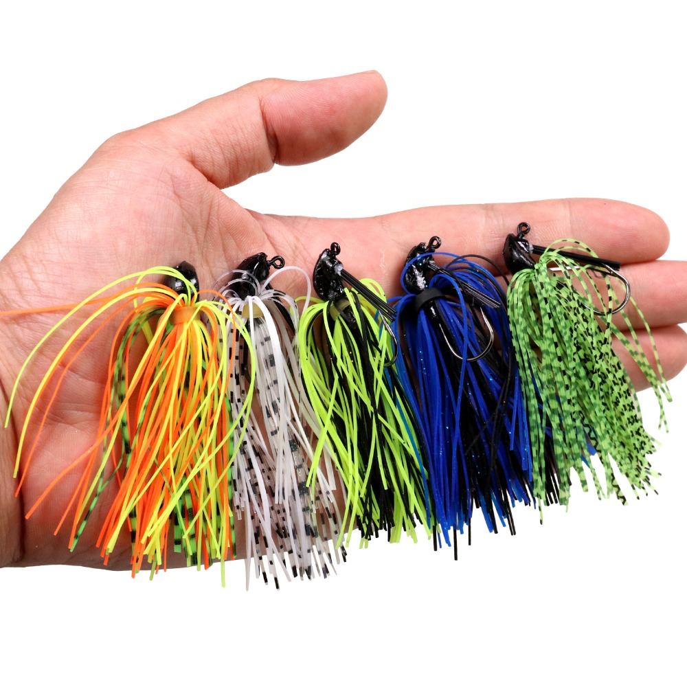 Wholesale silicone jig skirt material with bass jig skirts fishing lures for Artificial Bait Skirt Rubber Fishing Jigs Head