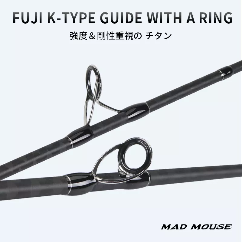 MADMOUSE Early Plus MH Japan Quality Spinning Fishing Rod Fuji Parts Lure 12-50g PE 1.2-3 Shore Jigging Rod for Seabass Fishing