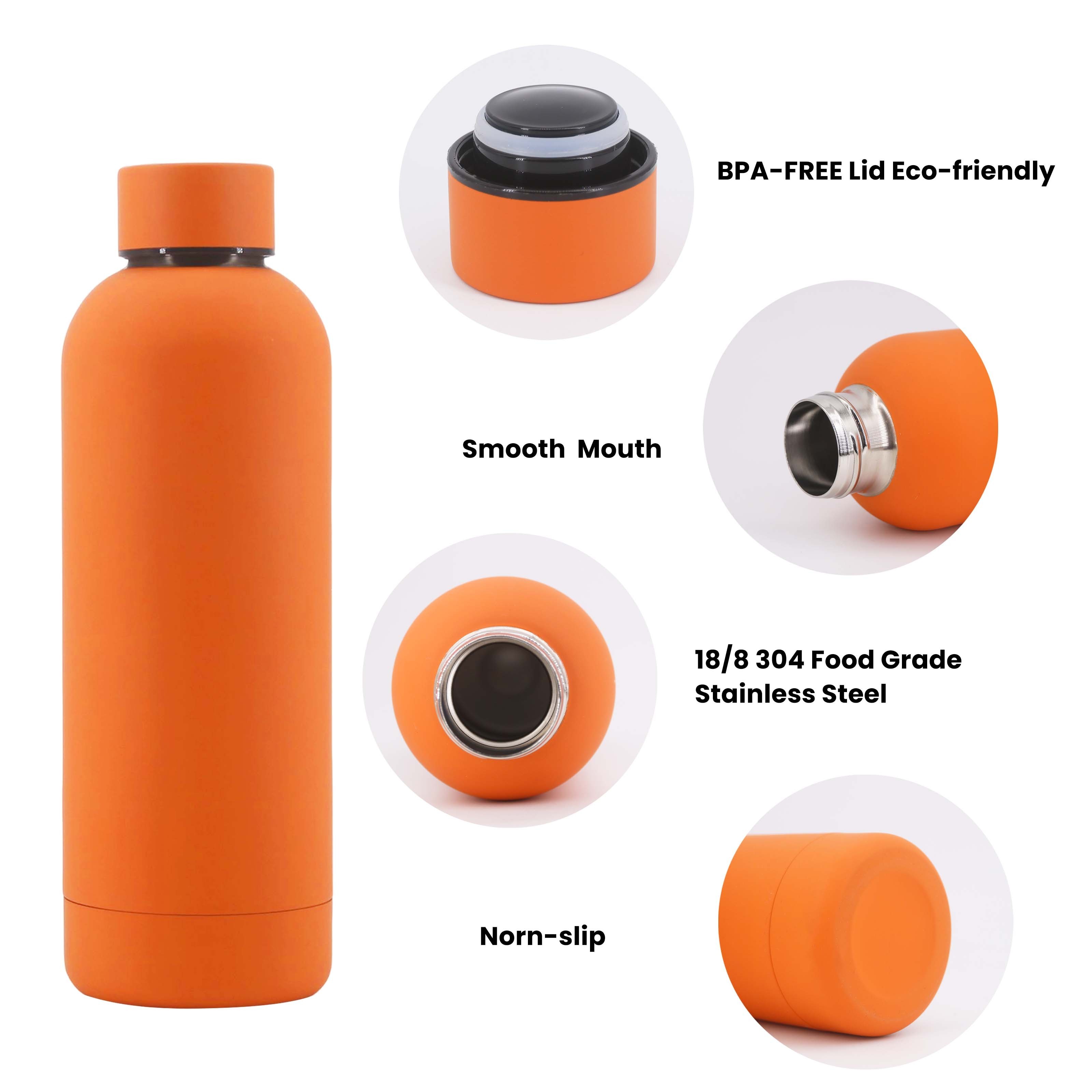 Factory Metal Gym Insulated Custom Water Bottles with Logo 500ml Double Wall vaccum Flask Stainless Steel Sports Water Bottle