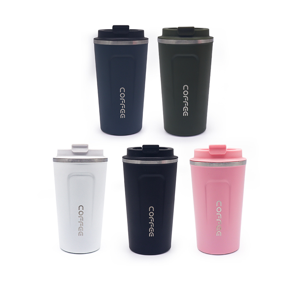 380ml/510ml Custom Logo Cup Flask Coffee Thickened Big Car Stainless Steel Small Travel coffee Mugs