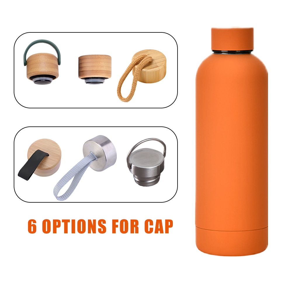 Customized color logo reusable gym double wall stainless steel cup sport metal bottle vacuum flask thermos drinking water bottle