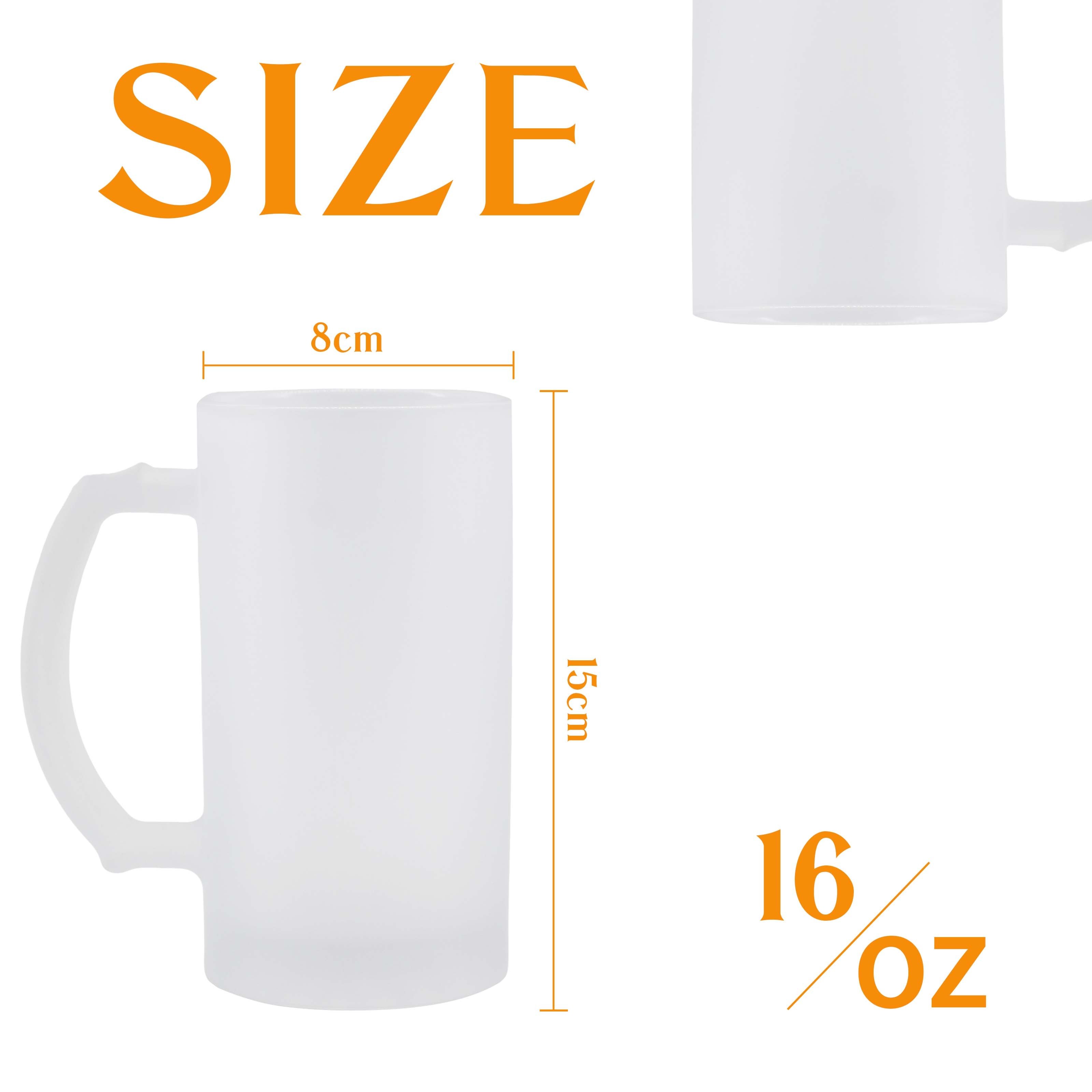 New Arrival 16Oz Chunky Customizable Sublimation Blanks Frosted Glass Beer Stein Jar Mug Mugs Wholesale With Handle