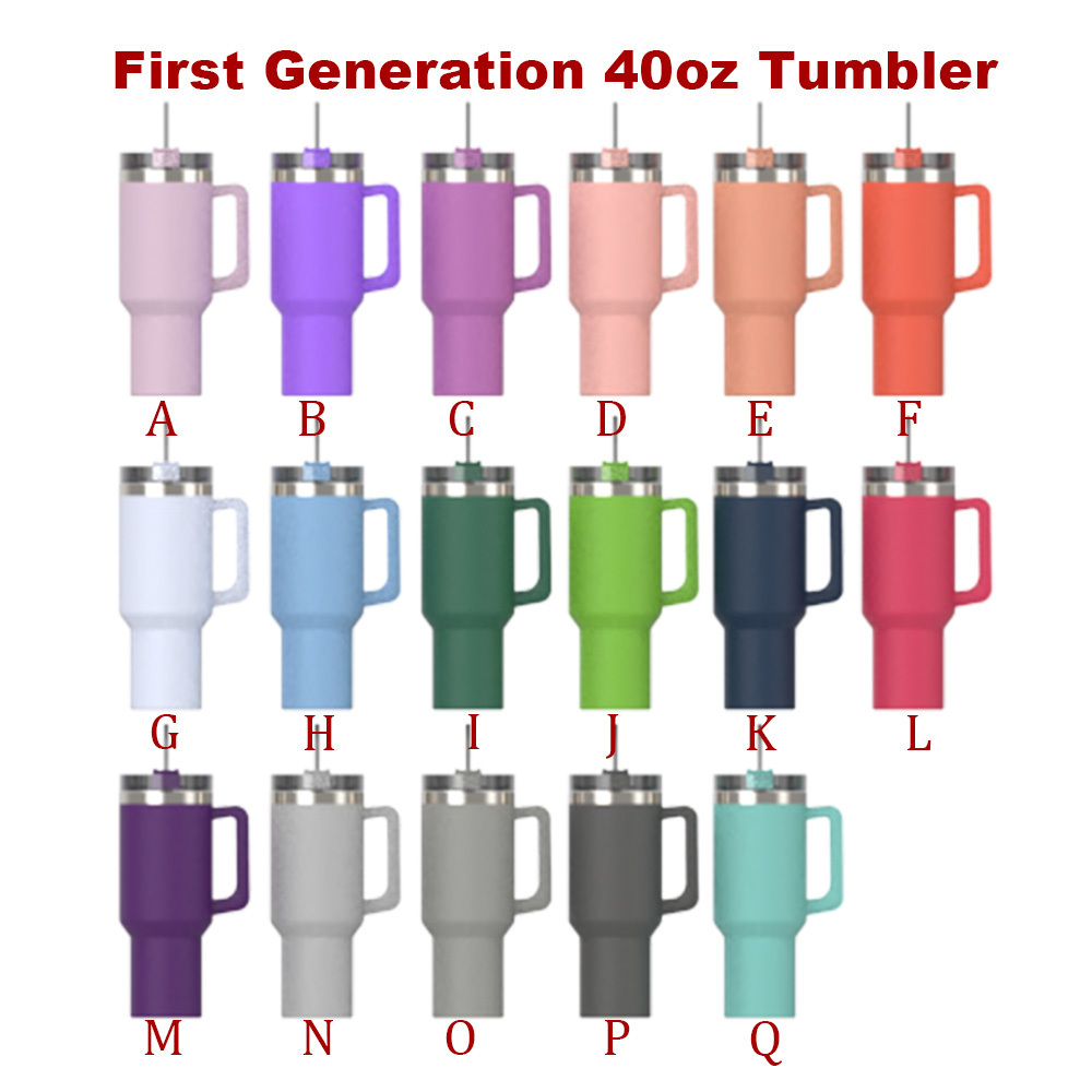 Amazon Hot Sale Double Walled Travel Mug Car Cup Stainless Steel Sublimation Blanks Quencher 40oz Tumbler with Handle