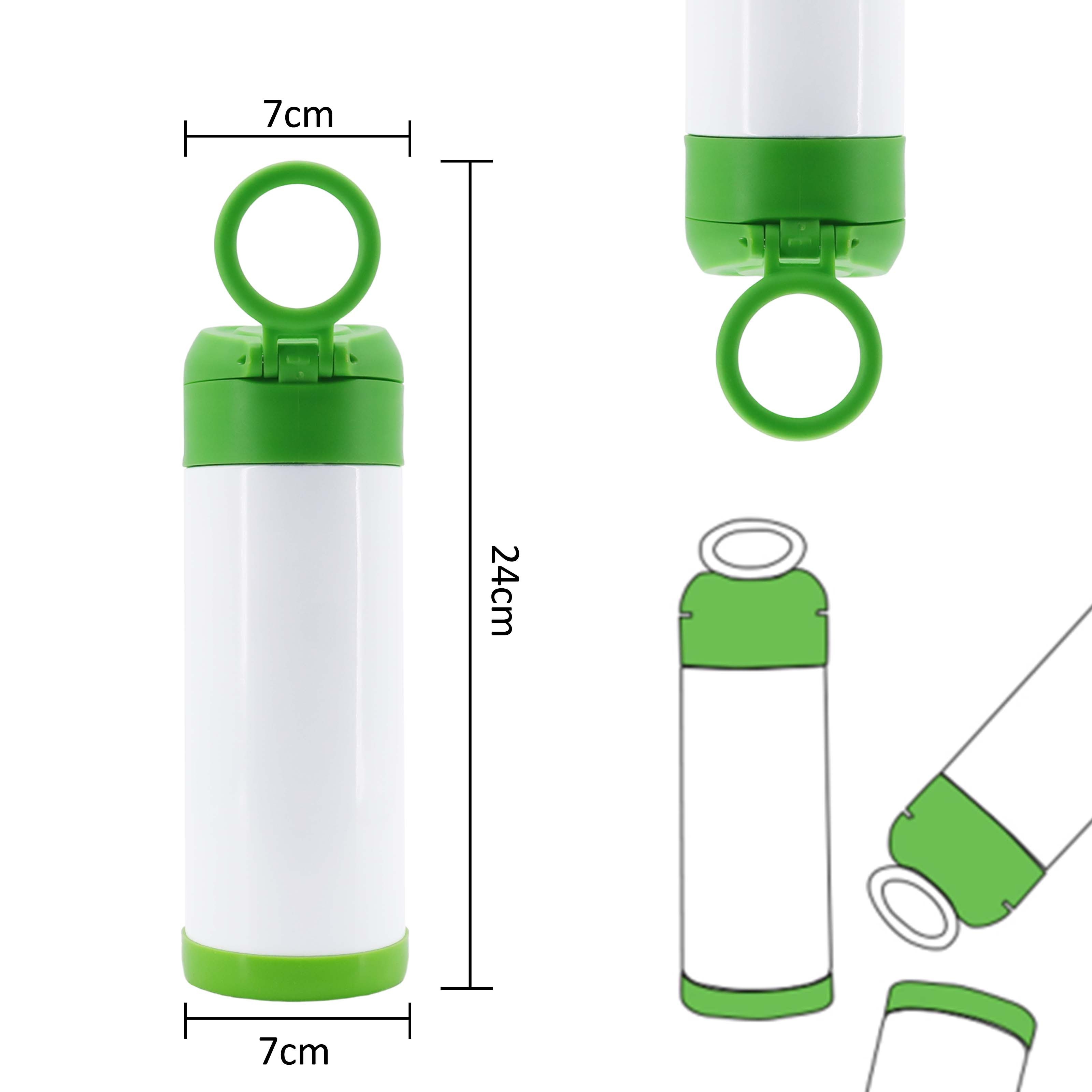 Free Shipping Baby Sippy Cup Child Tumbler Stainless Steel 12 oz Kids Sublimation Tumblers Water Bottle with Flip Top Lid