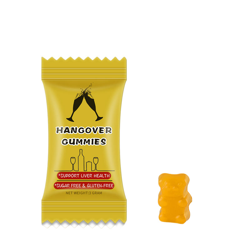 Privae Label Hot selling anti hangover gummy hangover candies anti-alcohol consumption support supplement gummies