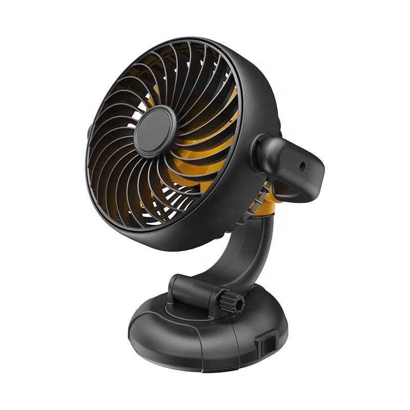 F5501 Upgraded 12V DC car fan with USB cable, 2024 car electronics accessories electric air cooling fan for car 24V