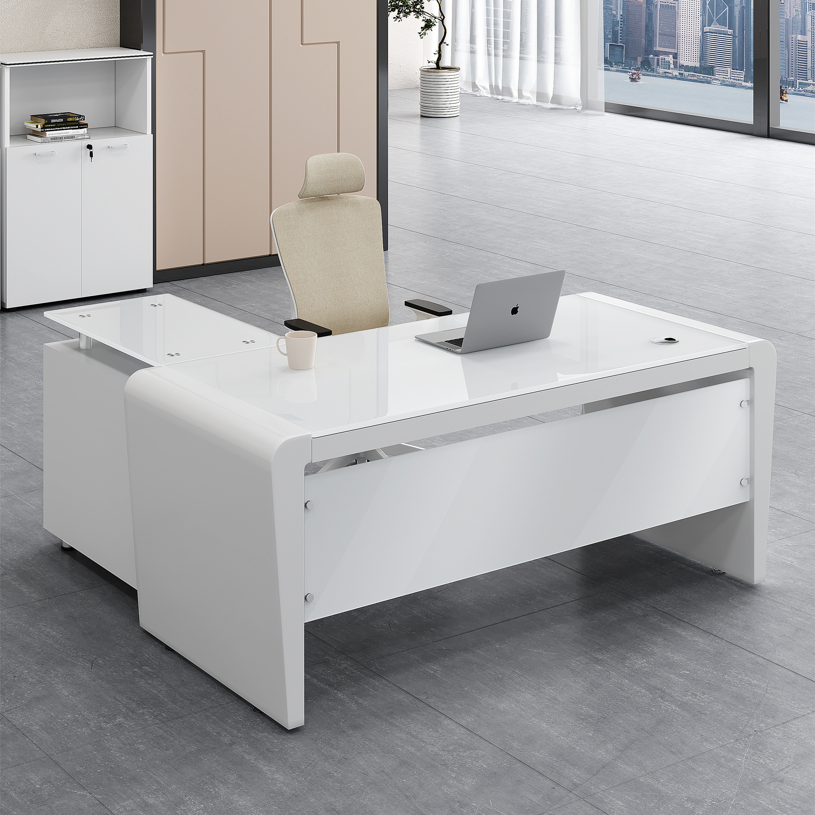 Modern Luxury Home Office Furniture Desk Executive Office Desk With Drawer Table