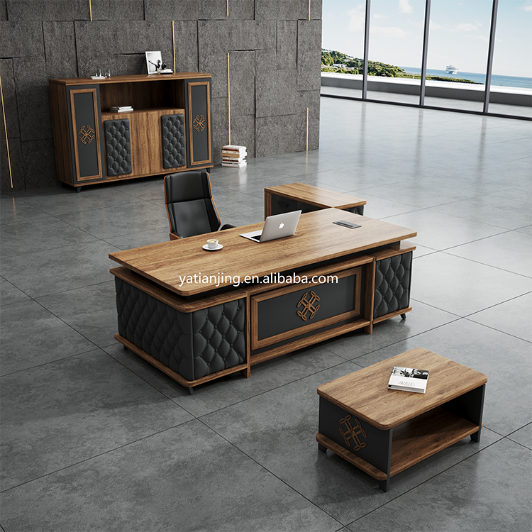 Modern Director Office Table Cheap I Shape Wooden CEO Boss Luxury Office Furniture Executive Desk