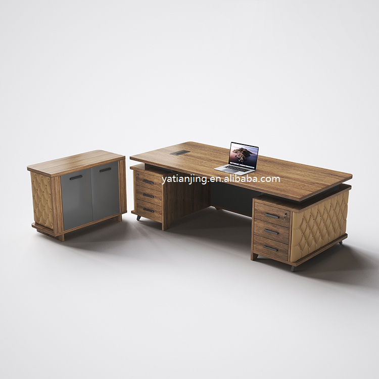 Modern Director Office Table Cheap I Shape Wooden CEO Boss Luxury Office Furniture Executive Desk