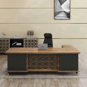 Chinese Factory Hot Sale Office Furniture Wooden Desk Panel Ceo Executive Office Tables