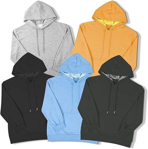 wholesale men 100% cotton sweatshirt hoodies custom heavyweight oversized pullover streetwear satin lined hoodie