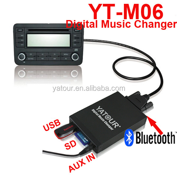 YT-M06 digital music changer >>opel zafira car radio cd mp3 playing kit