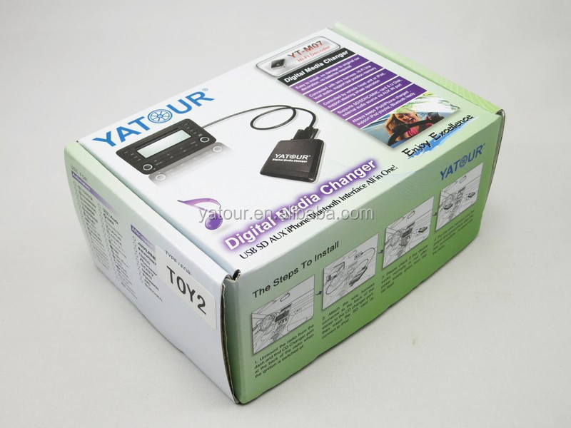 Yatour YTM07 car Digital media changer (USB +Dock+SD +AUX+BT) Car CD player emulator MP3 interface adapter