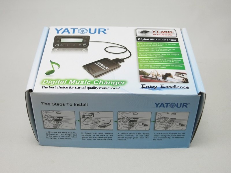 Yatour Car Digital CD changer MP3 WMA player USB SD AUX auto adapter interface music integration kit box