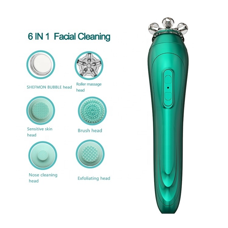 2020 Hot sale spin silicone facial spa cleansing facial brush / silicon exfoliating facial massager cleaner brush