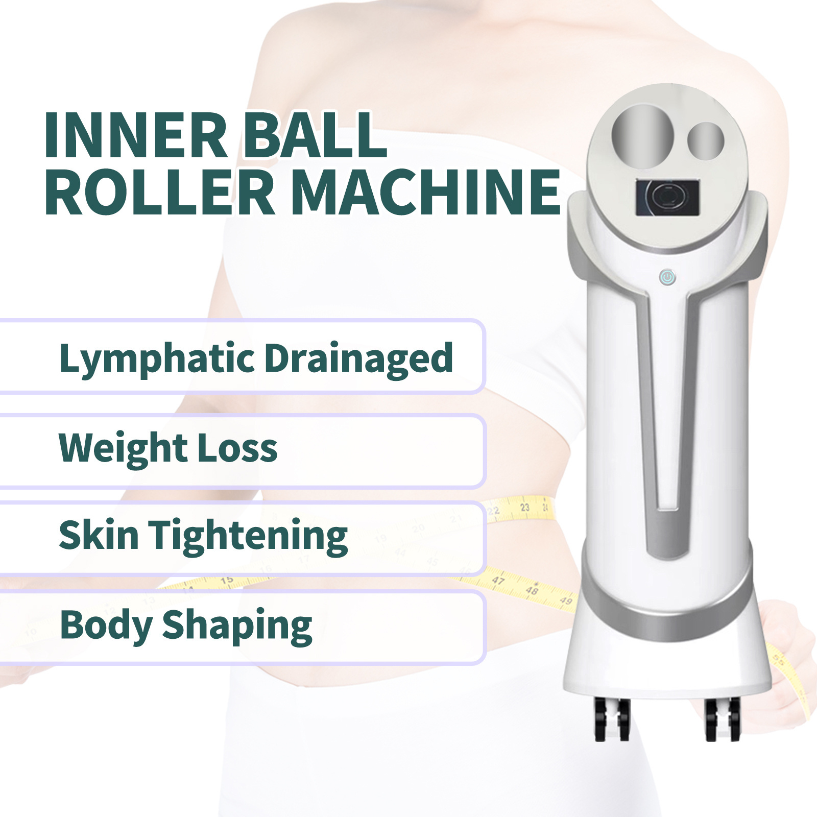 Professional Lymphatic Drainage Machine Face Massage Spheres 8d Body Slimming Machine / Inner Ball Roller Machine For Cellulite