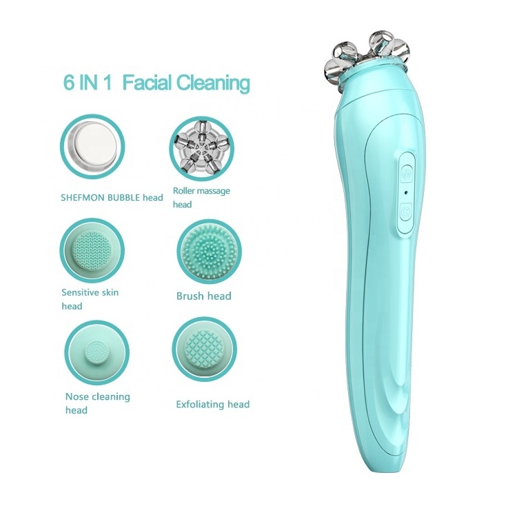 2020 Hot sale spin silicone facial spa cleansing facial brush / silicon exfoliating facial massager cleaner brush