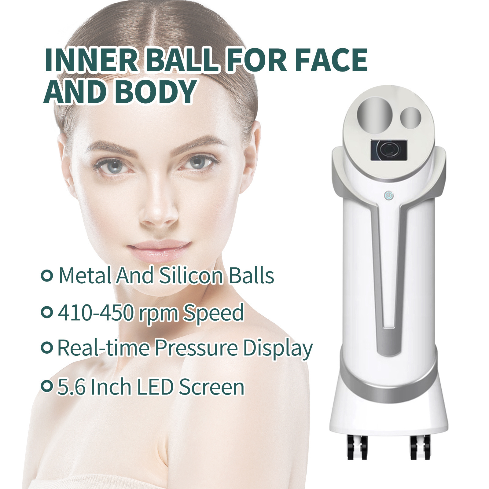 Professional Lymphatic Drainage Machine Face Massage Spheres 8d Body Slimming Machine / Inner Ball Roller Machine For Cellulite