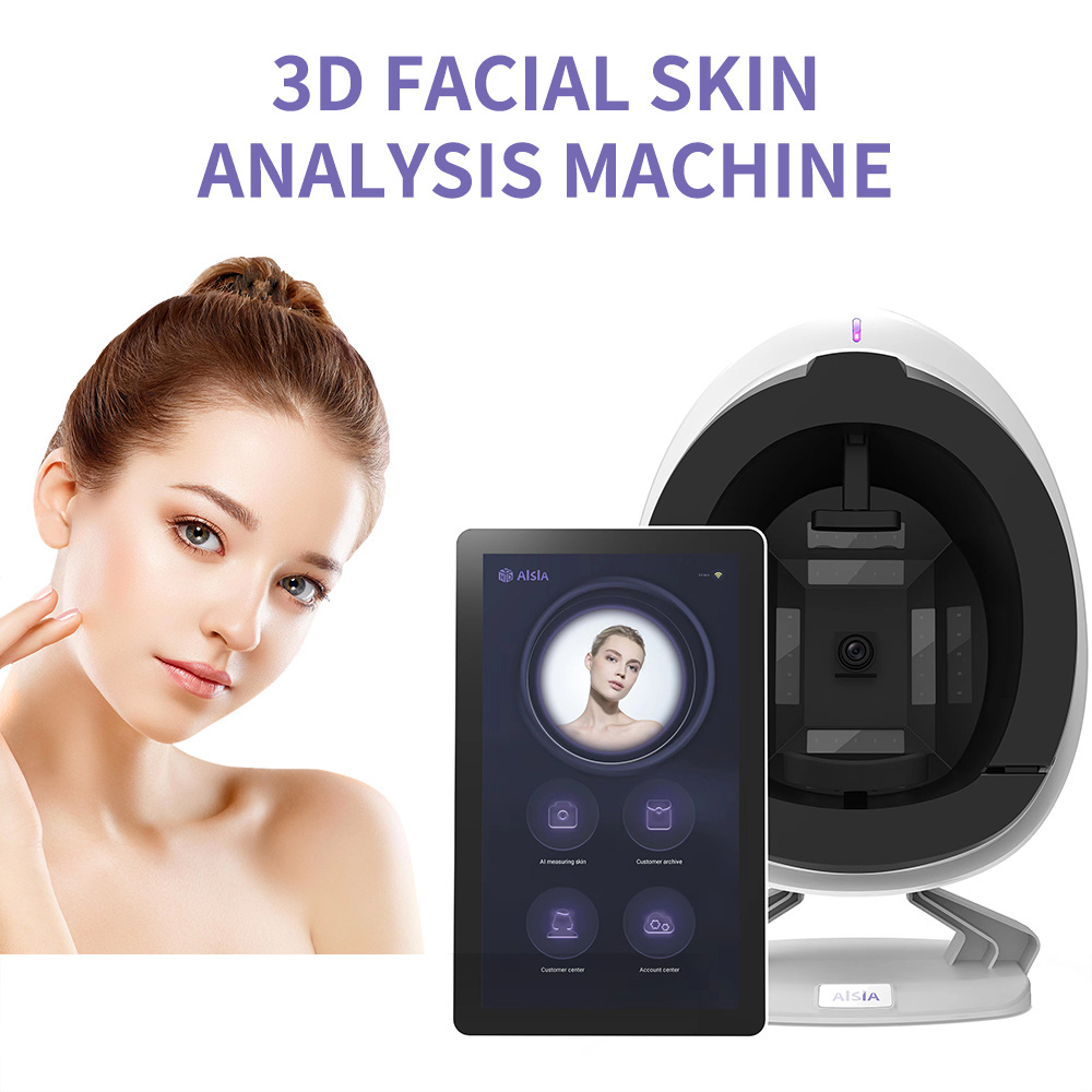 Portable 3D AI Face Skin Diagnostics Analyzer Facial Tester Scanner Magic Face Mirror Device Skin Analysis Machine Skin Analyzer