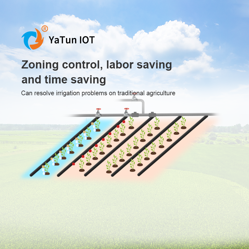 YATUN IOT Precision fertilization single channel mobile rain gun sprinkler irrigation system