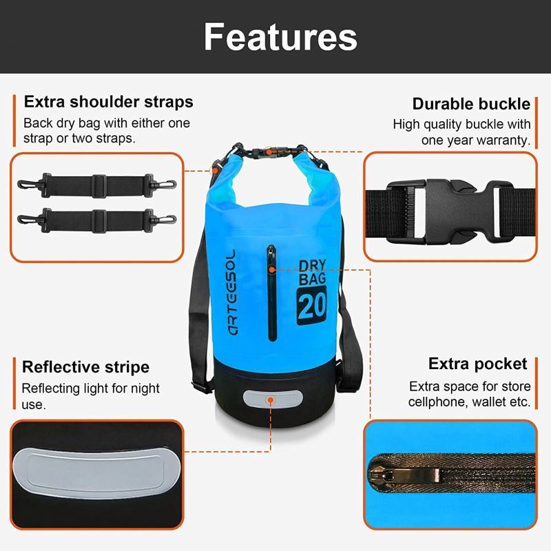 Wholesaler Custom Logo PVC Tarpaulin Outdoor Travel Active Sport Roll Top Waterproof Dry Bag Backpack