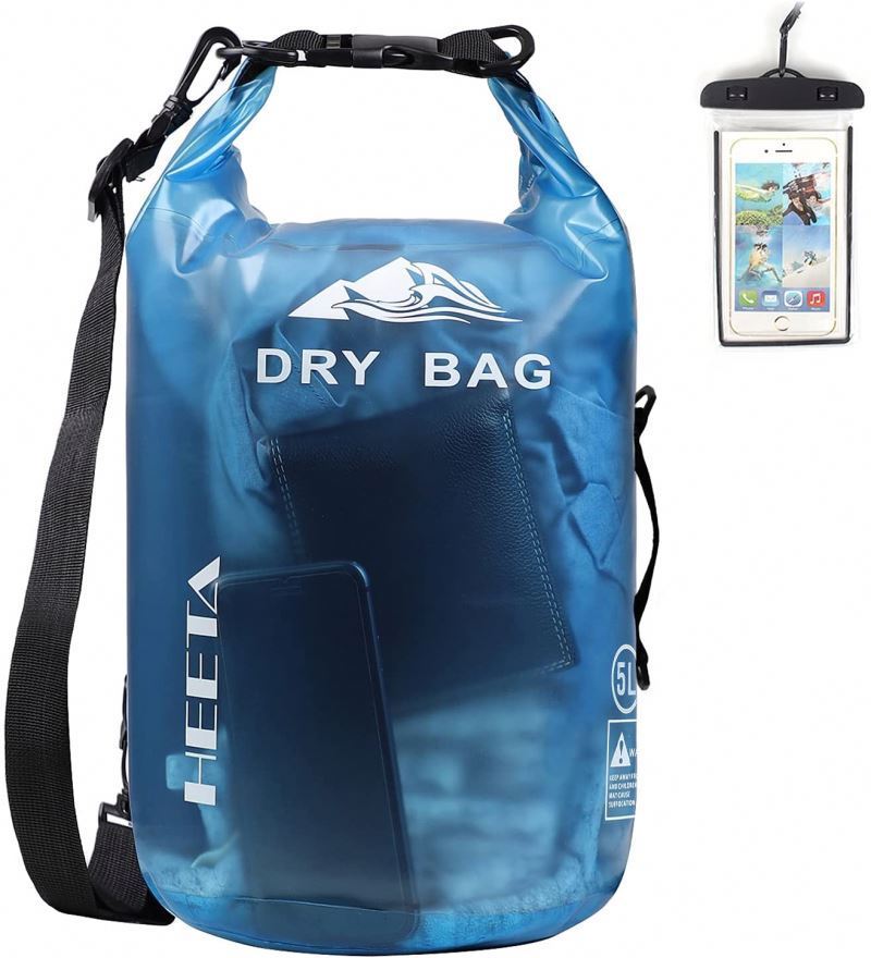 Waterproof Dry Bag - Roll Top Dry Compression Sack Keeps Gear Dry for Kayaking Beach Rafting Boating Hiking Camping