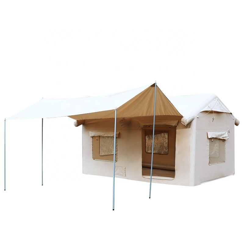 New outdoor Korea  canvas Inflatable House air  Tent Glamping Camping  equipment