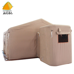 5*6m qatar  canvas tent waterproof outdoor traveling hiking air tent inflatable camping tent outdoor