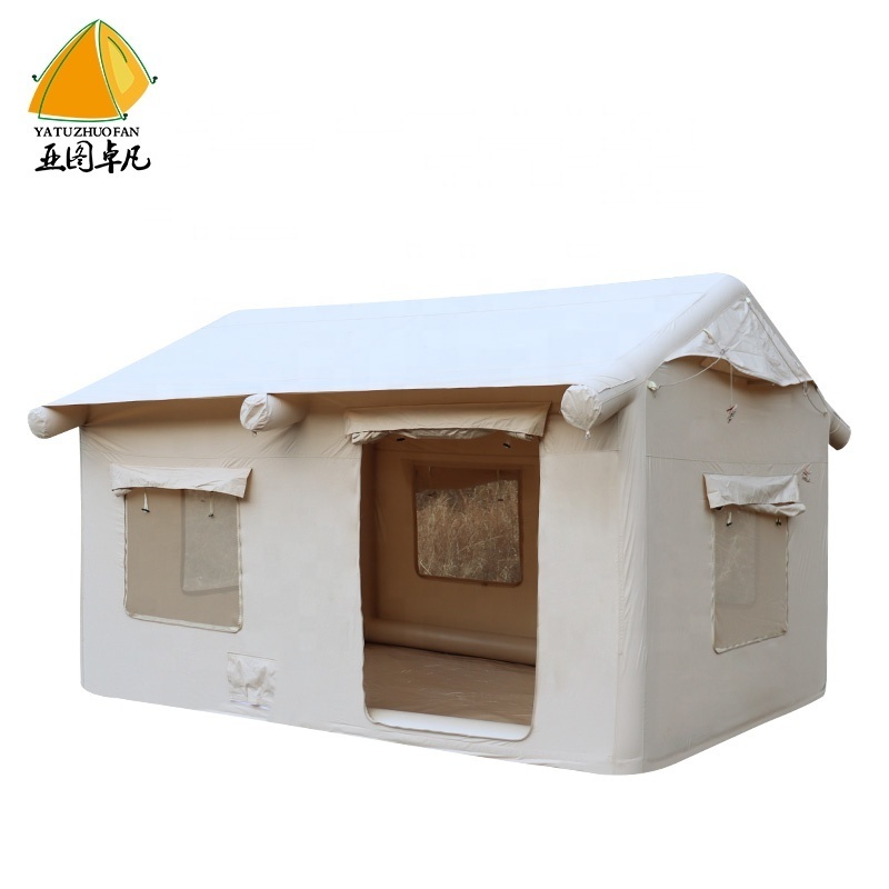 New outdoor Korea  canvas Inflatable House air  Tent Glamping Camping  equipment