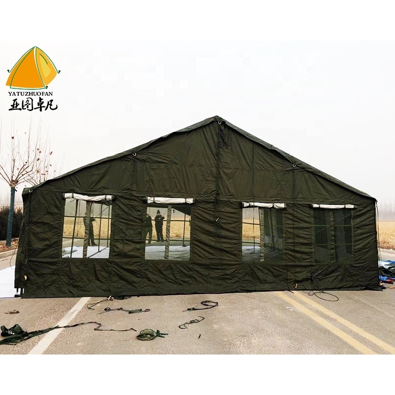 Yatuzhuofan Wholesale canvas waterproof  rescue outdoor camping camouflage dining heavy duty tent