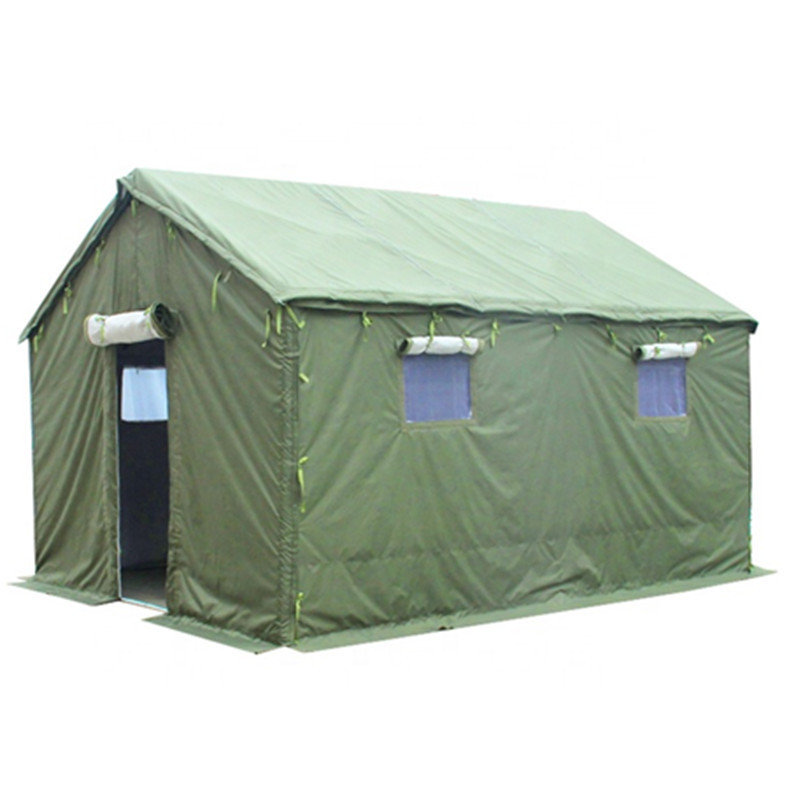 Wholesale high quality waterproof disaster relief canvas wall  tent desert heavy duty tents