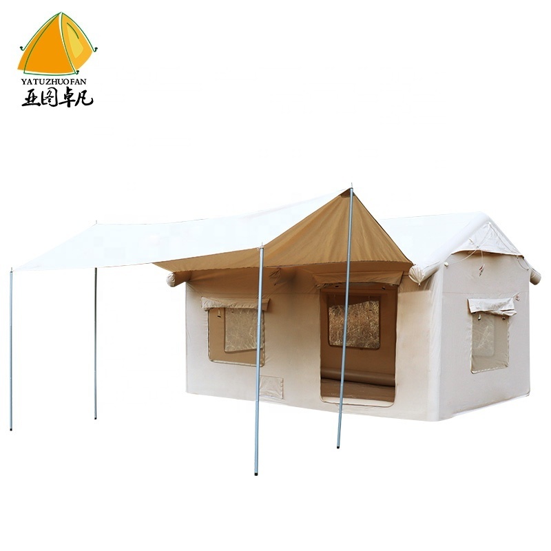 New outdoor Korea  canvas Inflatable House air  Tent Glamping Camping  equipment