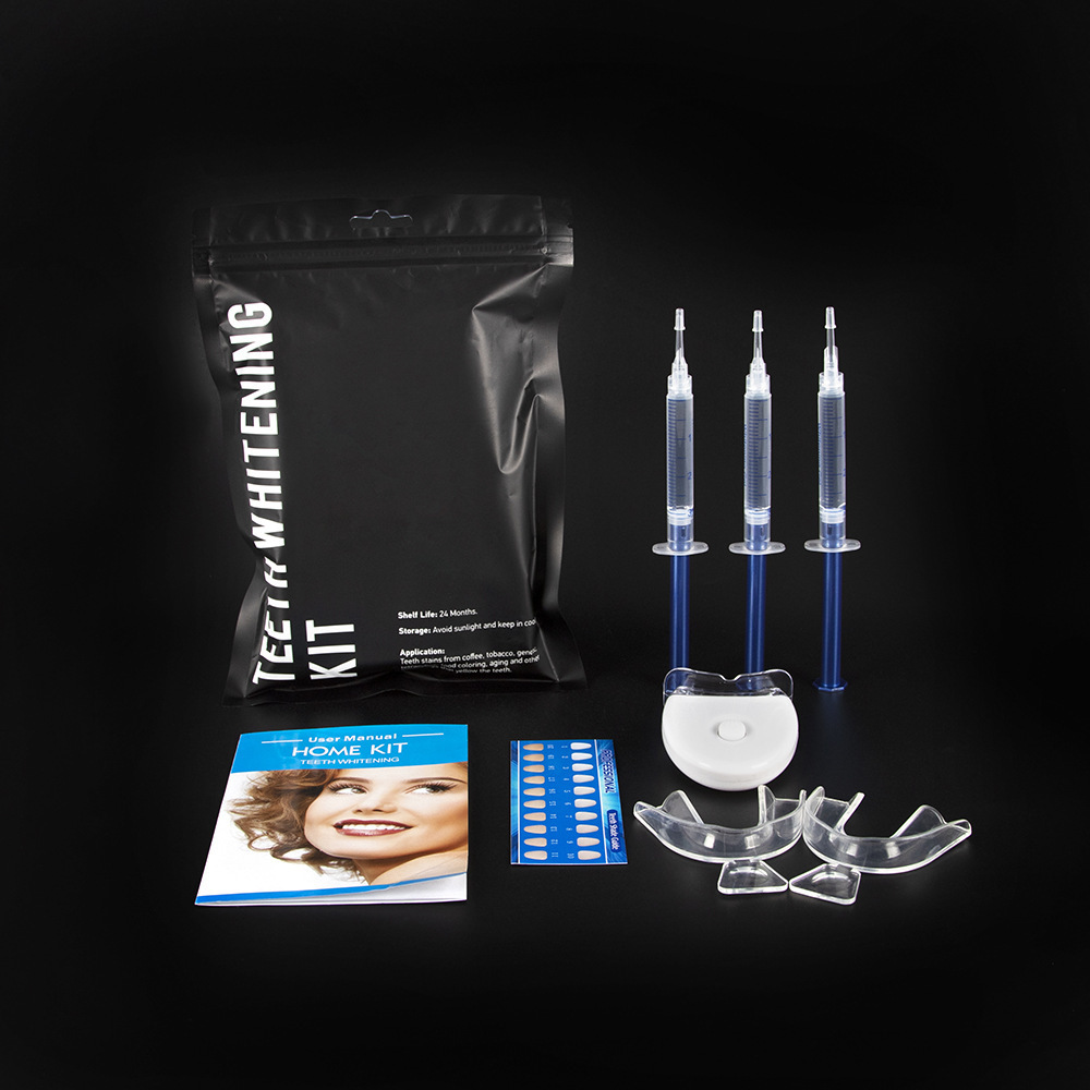 OEM Bright Tooth Bleaching Gel Replace Battery Led Light blue light Home Teeth Whitening Kit