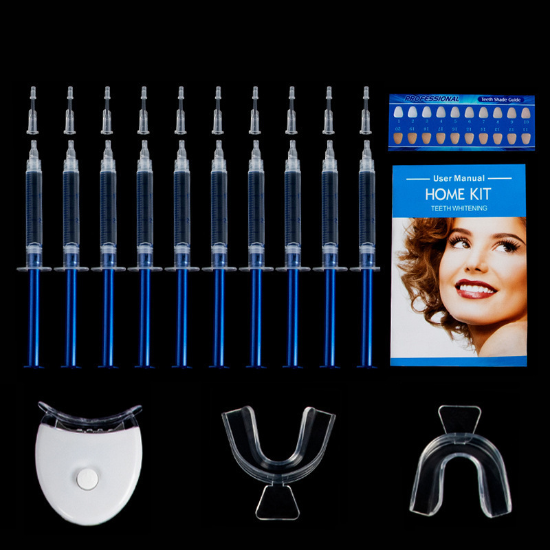 OEM Bright Tooth Bleaching Gel Replace Battery Led Light blue light Home Teeth Whitening Kit