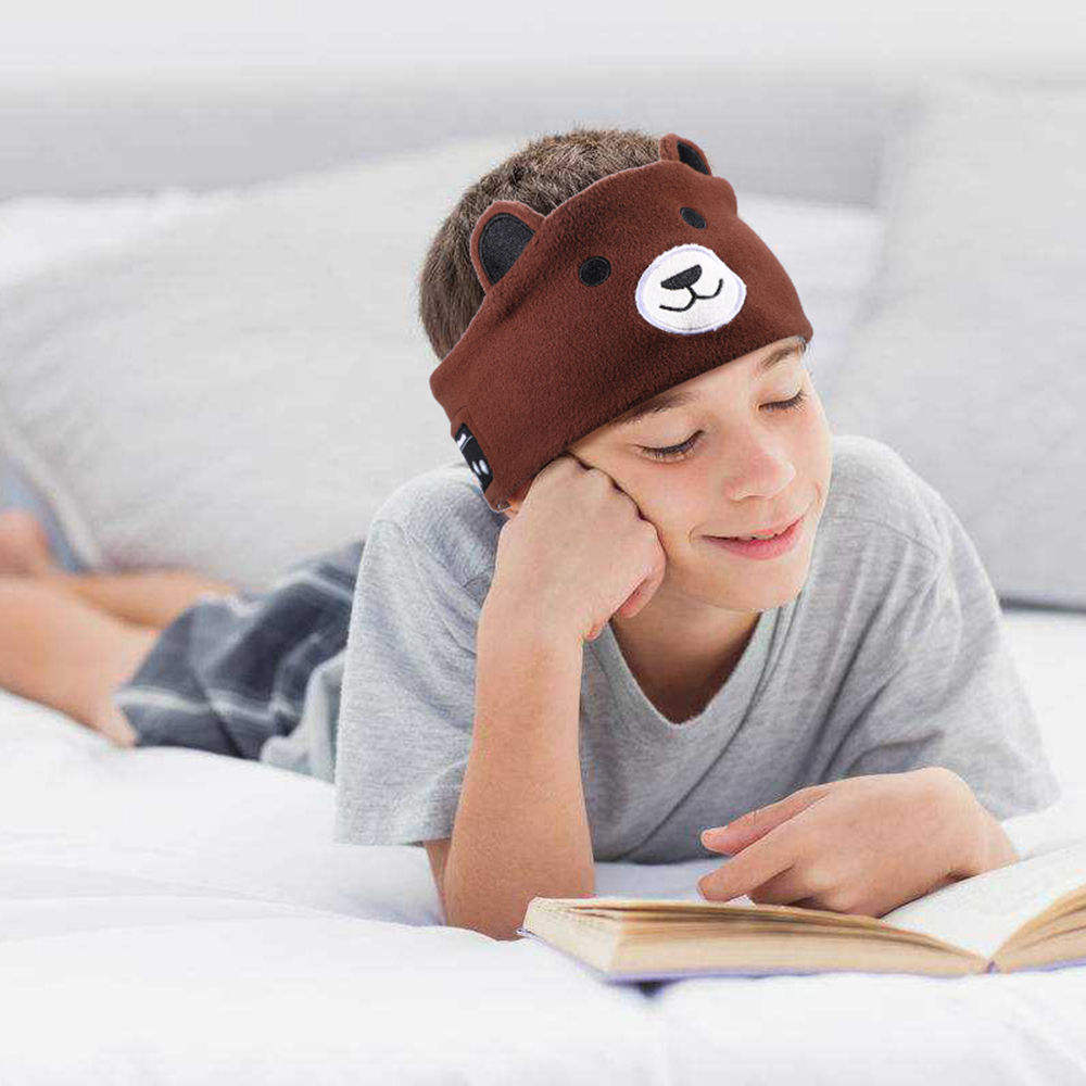 Bluetooth Headset Animal Headband Cartoon Soft Sleep Eye Mask Kids Adult Wireless Headphone LED Bluetooth Earphones Best Quality