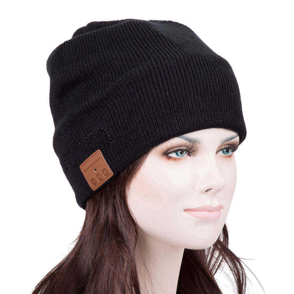 Hat Speakerphone Cap Headphone Wireless Smart Bluetooth 5.0 Headset Musical Knit Beanie Speaker