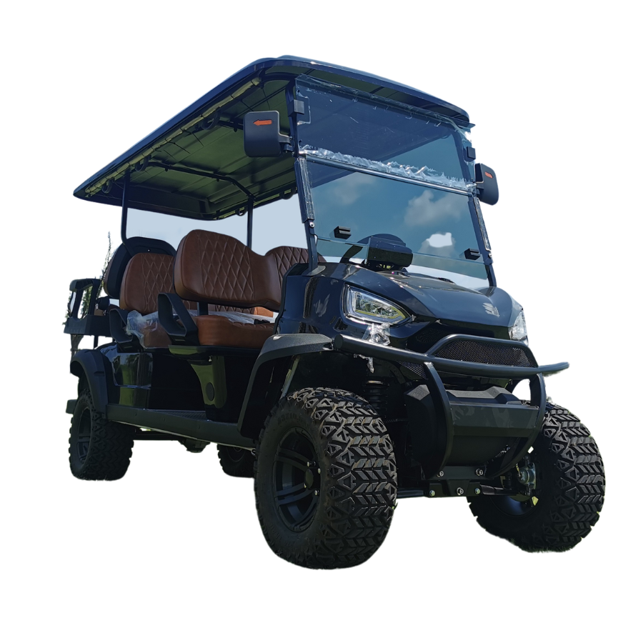 Customized 2024 Off-Road 72V Lithium Battery Electric Golf Cart 7.5kw Motor 90km Driving 500kg Hunting Buggy Chopper Scooter