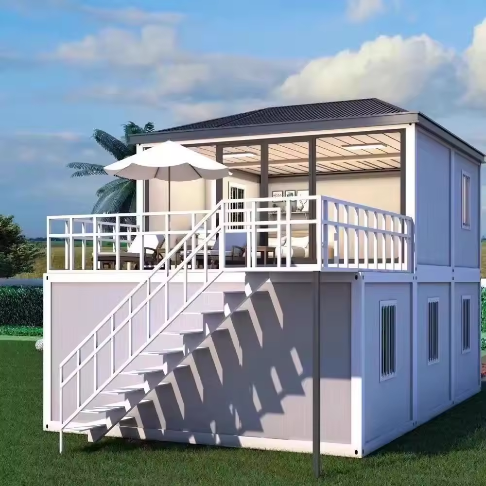 Factory Wholesale 20 FT/40 FT Steel Structure Building Tiny Modular House Prefab Flat Pack Container House