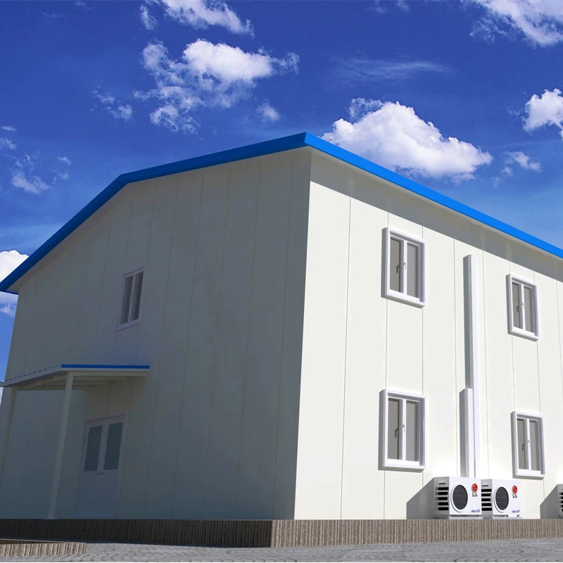 Modular Steel Structure prefab t house dormitory office for construction worksite Light Steel Frame Apartment Building