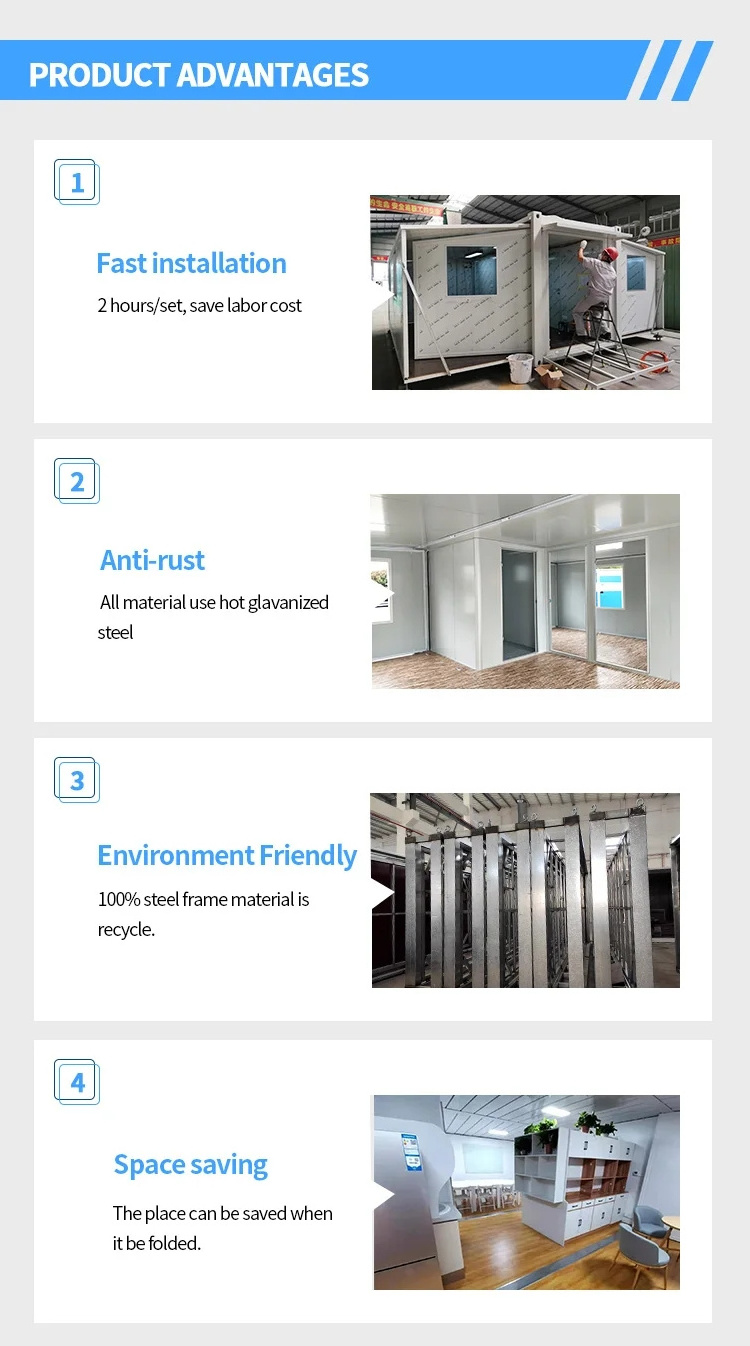 Sandwich Panel Prefabricated/Prefab Foldable Mobile Portable Luxury ...