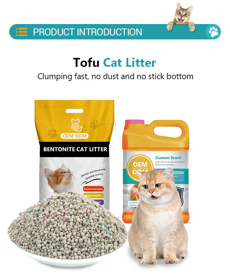 Tofu Cat Litter Deodorizing And Deodorizing Pet Cat Products Bentonite Tofu Cat Litter