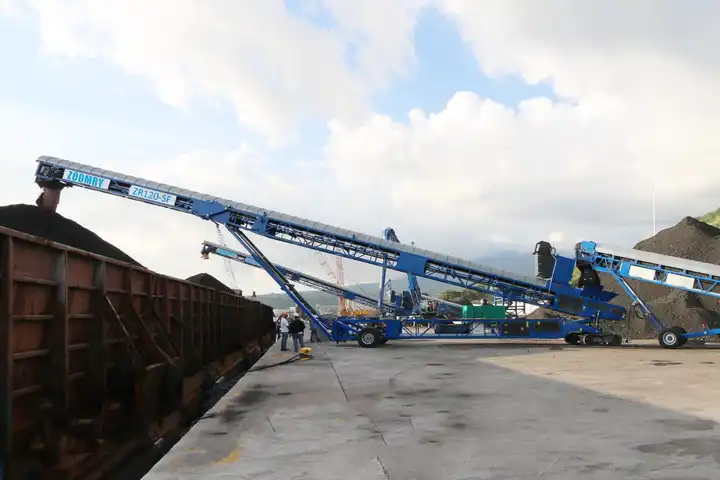 mobile ship loader-coal stacker-salt stacker-soybean ship loader made in China